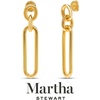image:imageMartha Stewart Elegant Gold Dangle Earrings 2 Inches