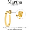 image:imageMartha Stewart Gold Hoop Earrings 1 12 Inches
