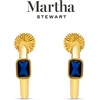 image:imageMartha Stewart Gold Hoop EarringsBlue