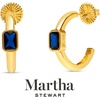 image:imageMartha Stewart Gold Hoop EarringsBlue