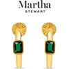 image:imageMartha Stewart Gold Hoop EarringsGreen