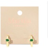 image:imageMartha Stewart Gold Hoop EarringsGreen
