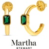 image:imageMartha Stewart Gold Hoop EarringsGreen