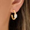 image:imageMartha Stewart Gold Hoop EarringsWhite