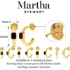 image:imageMartha Stewart Gold Hoop EarringsWhite