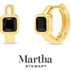 image:imageMartha Stewart Gold Huggie Hoop EarringsBlack