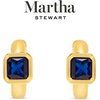 image:imageMartha Stewart Gold Huggie Hoop EarringsBlue