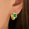 image:imageMartha Stewart Gold Huggie Hoop EarringsGreen