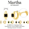 image:imageMartha Stewart Gold Huggie Hoop EarringsGreen