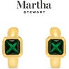 image:imageMartha Stewart Gold Huggie Hoop EarringsGreen