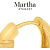 image:imageMartha Stewart Gold Huggie Hoop EarringsWhite