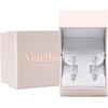 image:imageMartha Stewart Lab Grown Diamond Earrings Drop Style Sterling Silver Fine Jewelry for WomenHeart Shape5 Carat