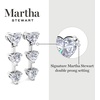 image:imageMartha Stewart Lab Grown Diamond Earrings Drop Style Sterling Silver Fine Jewelry for WomenOval Shape3 Carat