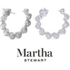image:imageMartha Stewart Lab Grown Diamond Earrings Drop Style Sterling Silver Fine Jewelry for WomenPear Shape5 Carat