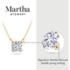 image:imageMartha Stewart Lab Grown Diamond Solitaire Necklace In Sterling Silver Emerald Heart Pear or Round ShapeEmerald Cut2 Carat
