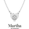 image:imageMartha Stewart Lab Grown Diamond Solitaire Necklace In Sterling Silver Emerald Heart Pear or Round ShapeHeart Shape2 Carat