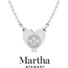 image:imageMartha Stewart Lab Grown Diamond Solitaire Necklace In Sterling Silver Emerald Heart Pear or Round ShapeHeart Shape3 Carat