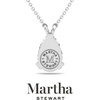 image:imageMartha Stewart Lab Grown Diamond Solitaire Necklace In Sterling Silver Emerald Heart Pear or Round ShapePear Shape2 Carat