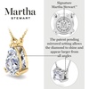 image:imageMartha Stewart Lab Grown Diamond Solitaire Necklace In Sterling Silver Emerald Heart Pear or Round ShapePear Shape3 Carat