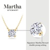 image:imageMartha Stewart Lab Grown Diamond Solitaire Necklace In Sterling Silver Emerald Heart Pear or Round ShapeRound Shape3 Carat