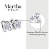 image:imageMartha Stewart Lab Grown Diamond Stud Earrings in Sterling Silver Lab Grown Diamond Earrings for Women40 Carats