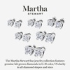 image:imageMartha Stewart Lab Grown Diamond Stud Earrings in Sterling Silver Lab Grown Diamond Earrings for Women50 Carats