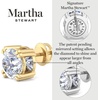 image:imageMartha Stewart Lab Grown Diamond Stud Earrings in Sterling Silver Lab Grown Diamond Earrings for Women80 Carats