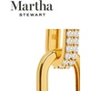 image:imageMartha Stewart Luna Gold Drop Earrings With Crystals