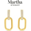 image:imageMartha Stewart Luna Gold Drop Earrings With Crystals