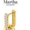 image:imageMartha Stewart Luna Gold Drop Earrings With Crystals