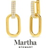 image:imageMartha Stewart Luna Gold Drop Earrings With Crystals