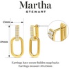 image:imageMartha Stewart Luna Gold Drop Earrings With Crystals