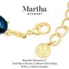 image:imageMartha Stewart Oval Crystal Statement BraceletBlue