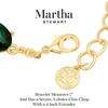image:imageMartha Stewart Oval Crystal Statement BraceletGreen