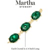 image:imageMartha Stewart Oval Crystal Statement BraceletGreen