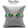 image:imageMartha Stewart Oval Crystal Statement BraceletGreen