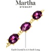 image:imageMartha Stewart Oval Crystal Statement BraceletPurple