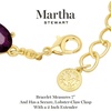 image:imageMartha Stewart Oval Crystal Statement BraceletPurple