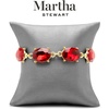 image:imageMartha Stewart Oval Crystal Statement BraceletRed