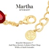 image:imageMartha Stewart Oval Crystal Statement BraceletRed
