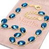 image:imageMartha Stewart Oval Crystal Statement NecklaceBlue