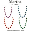 image:imageMartha Stewart Oval Crystal Statement NecklaceGreen