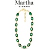 image:imageMartha Stewart Oval Crystal Statement NecklaceGreen