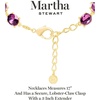 image:imageMartha Stewart Oval Crystal Statement NecklacePurple