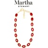 image:imageMartha Stewart Oval Crystal Statement NecklaceRed