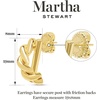 image:imageMartha Stewart Textured Gold Hoop Earrings