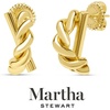 image:imageMartha Stewart Textured Gold Hoop Earrings