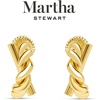 image:imageMartha Stewart Textured Gold Hoop Earrings