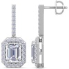 image:imageMartha Stewart 2 12 Carat Lab Grown Diamond Drop Earrings In Sterling SilverEmerald