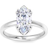 image:imageMartha Stewart 2 Carat Marquise Shape Lab Grown Diamond Solitaire Engagement Ring In Sterling Silver